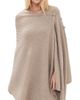 By Malene Birger By Malene Birger Liza Wool Cape Grey Brown Melange One - 1