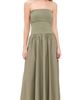 By Malene Birger By Malene Birger Marc Mixed Media Dress Deep Lichen Green - 1