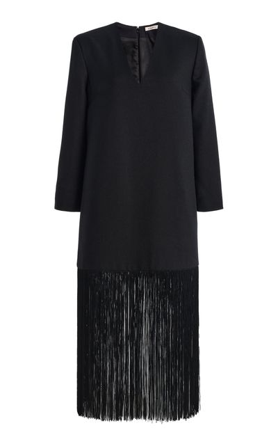 By Malene Birger By Malene Birger Mella Fringed VirginWool Midi Dress