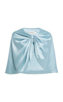 By Malene Birger By Malene Birger Pinlos Draped Cape Light Blue OS
