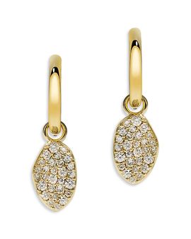 By Pariah By Pariah 14K Yellow Gold Diamond Cluster Drop Earrings