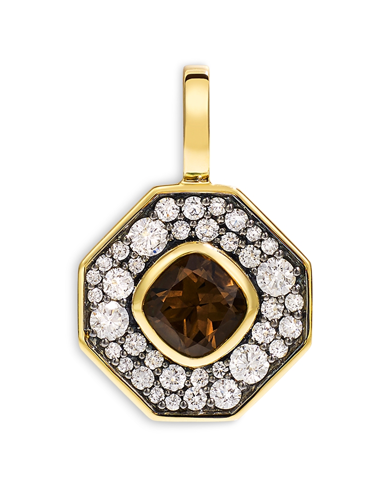 By Pariah By Pariah 14K Yellow Gold Reverie Smokey Quartz & Diamond Pendant