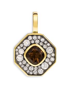 By Pariah By Pariah 14K Yellow Gold Reverie Smokey Quartz & Diamond Pendant