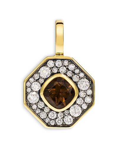By Pariah By Pariah 14K Yellow Gold Reverie Smokey Quartz & Diamond Pendant