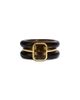By Pariah By Pariah 14K Yellow Gold Smoky Quartz Stack Rings, Set of 3 - 1