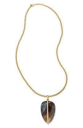 BY PARIAH BY PARIAH XL Diamond Pebble Pendant Necklace