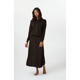 By Tess Collection By Tess Collection Camille Lined Elastic Waist Knit Maxi Skirt