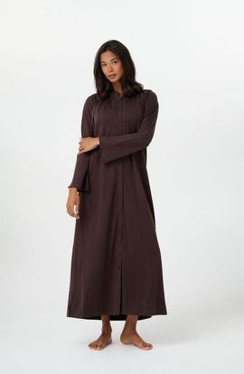 By Tess Collection By Tess Collection Gaia Relaxed Button Front Flared Sleeve Dress
