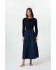 By Tess Collection By Tess Collection Jade Cable Knit and Poplin Mixed Media Dress - 1