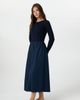 By Tess Collection By Tess Collection Jade Cable Knit and Poplin Mixed Media Dress - 2