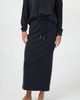 By Tess Collection By Tess Collection Lou Stretch Drawstring Waist Back Slit Skirt - 2