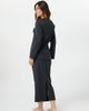 By Tess Collection By Tess Collection Maeve Pinstripe Tailored Back Slit Pencil Skirt - 2