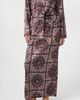 By Tess Collection By Tess Collection Sadie Bandana Print Drawstring Waist Satin Maxi Skirt - 2