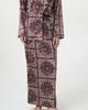 By Tess Collection By Tess Collection Sadie Bandana Print Drawstring Waist Satin Maxi Skirt - 5