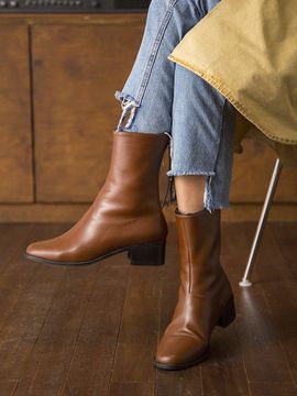 Byeuuns Ann Ankle Boots Tan