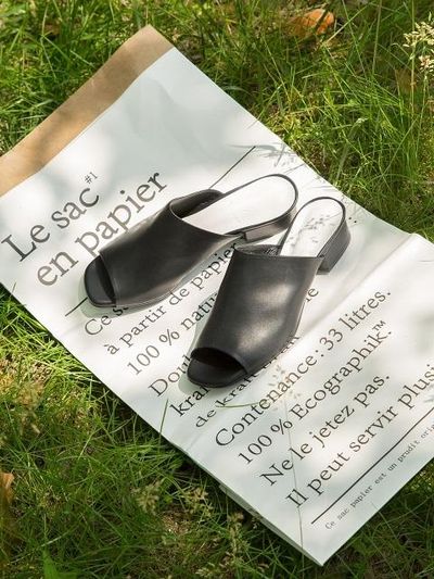Byeuuns BIS18005 Modern Mule Black 3cm 5cm 7cm