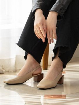Byeuuns BKP20212 Rei Slingbacks Beige