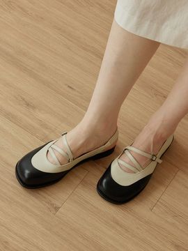 Byeuuns Cross Strap Slingback Loafers (2 Colors)