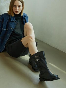 Byeuuns Mini Buckle Biker Boots (BOB24401)