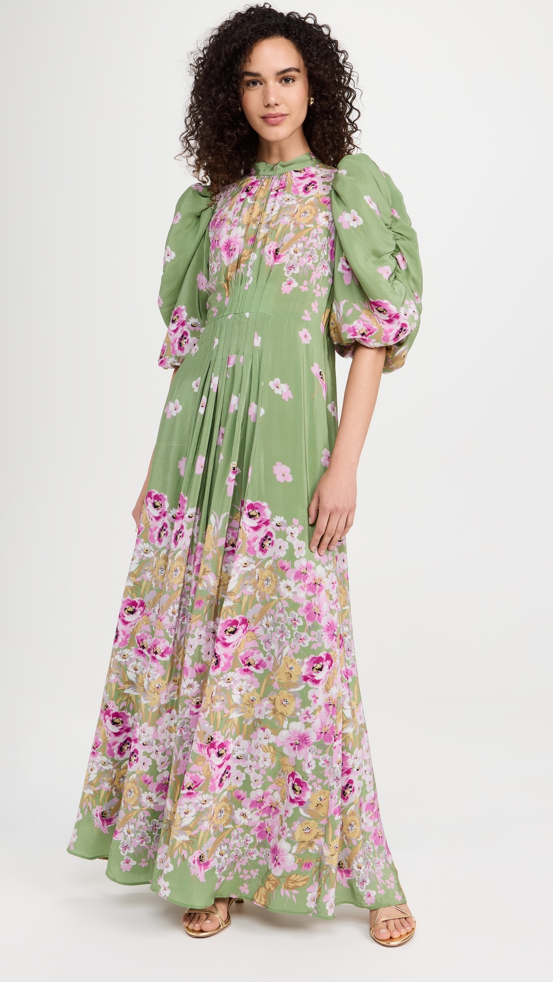byTiMo - Crepe Tie Back Gown Green Field M byTiMo - Crepe Tie Back Gown Green Field M