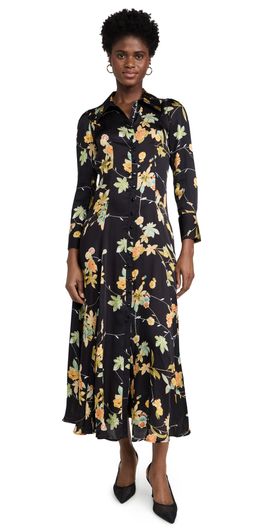 byTiMo - Satin Lace Dress Brown XS
