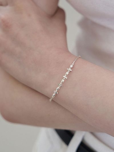 byweekend 925 Silver Adjustable Fine Bracelet