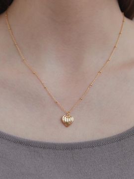 byweekend Delicate Adjustable Heart Shell Necklace