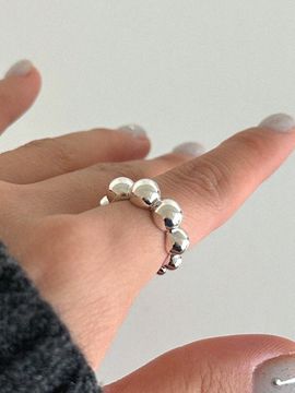 byweekend Premium Silver Sleek Mono Ring
