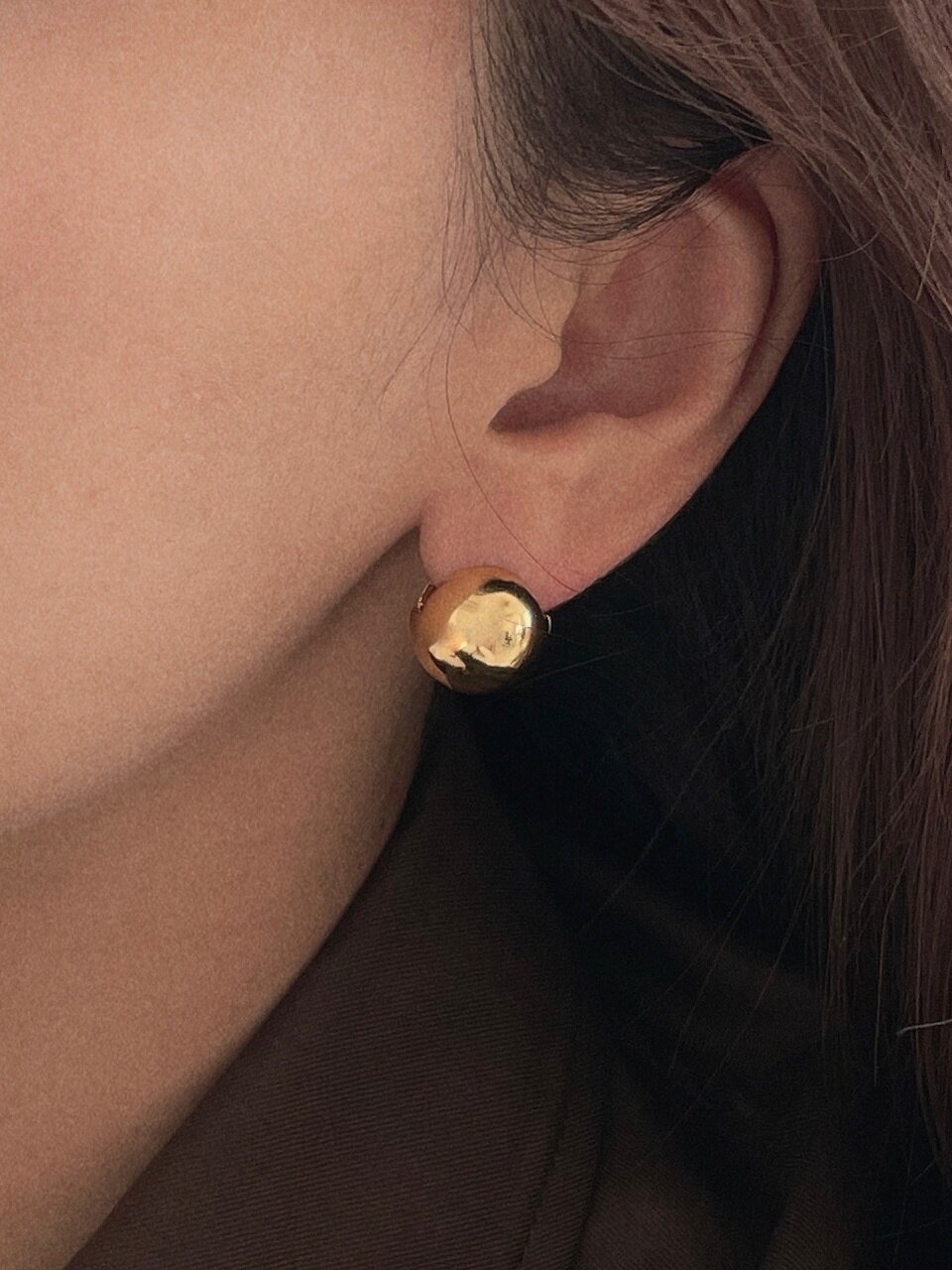 byweekend Silver 925 14MM Ball Touch Earrings