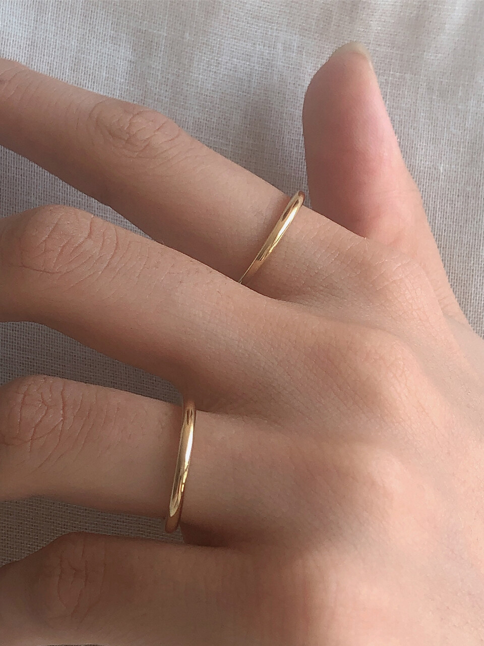 byweekend Silver 925 2MM Round Ring