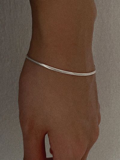 byweekend Silver 925 Silk Chain Bracelet