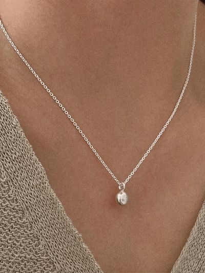 byweekend Silver 925 Stone Necklace