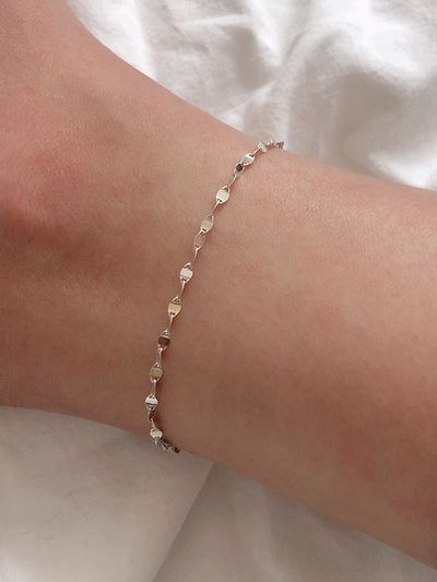byweekend Silver 925 Twinkle Anklet