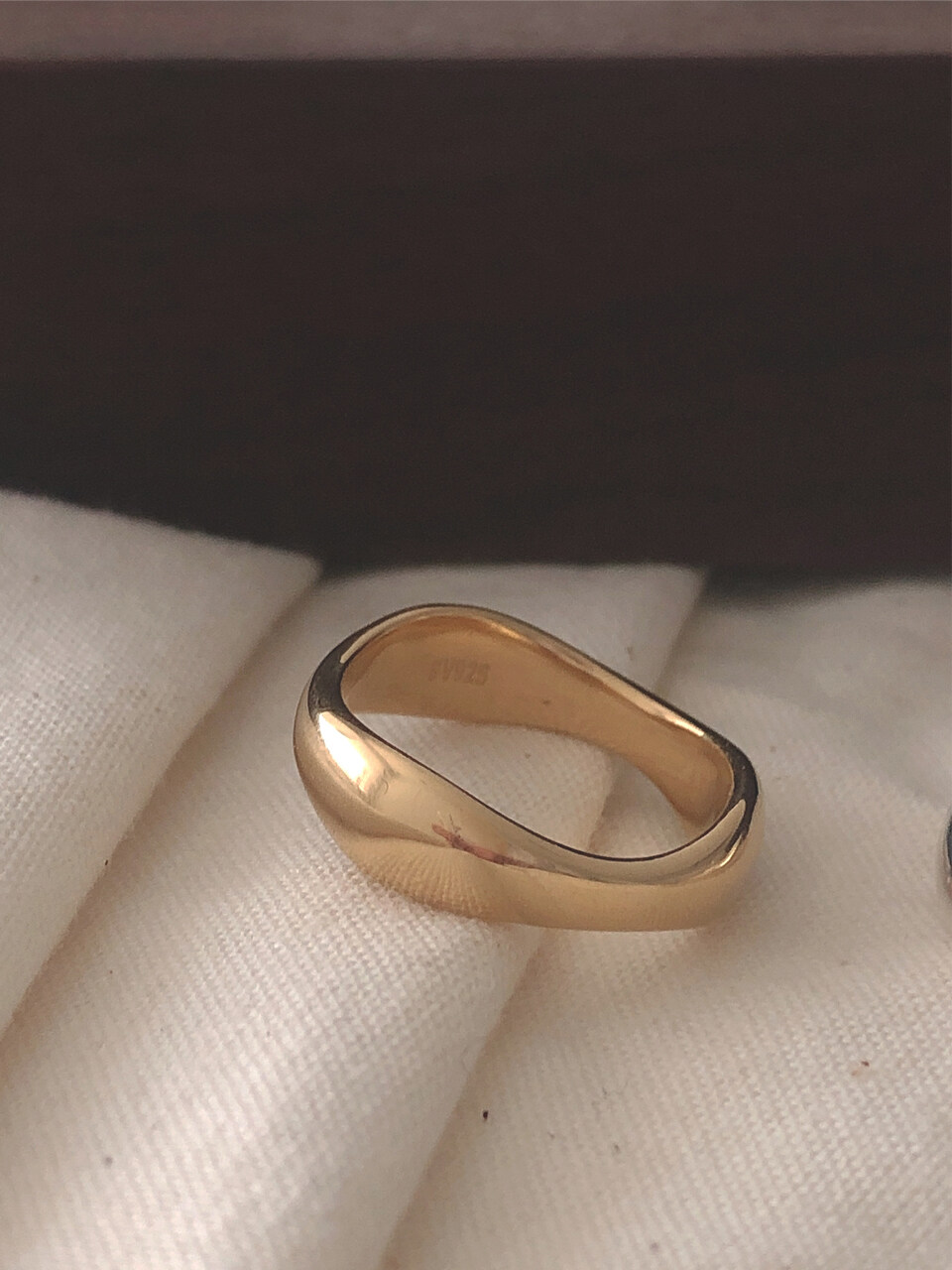 byweekend Silver 925 Wave Ring