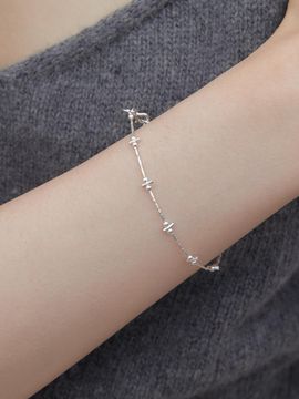 byweekend Sterling Silver Adjustable Pin Bracelet