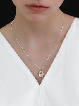 byweekend Sterling Silver Gold Plated Letter Necklace