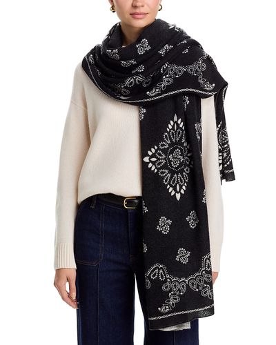 C By Bloomingdale's Cashmere C by Bloomingdale's Cashmere 100% Cashmere Bandana Travel Wrap