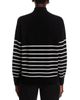 C By Bloomingdale's Cashmere C by Bloomingdale's Cashmere 100% Cashmere Mock Neck Quarter Zip Striped Sweater - 3