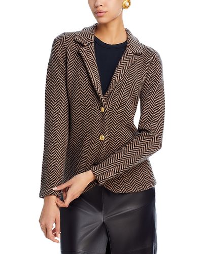 C By Bloomingdale's Cashmere C by Bloomingdale's Cashmere 100% Cashmere Notch Lapel Blazer
