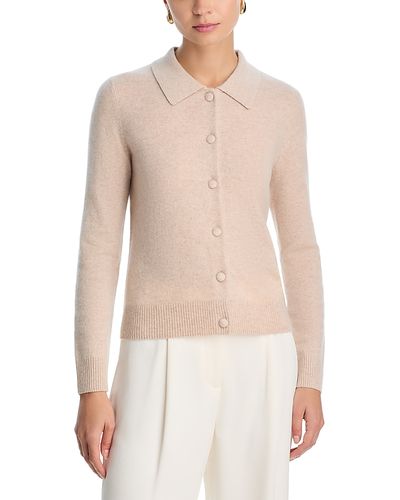 C By Bloomingdale's Cashmere C by Bloomingdale's Cashmere 100% Cashmere Polo Cardigan Sweater