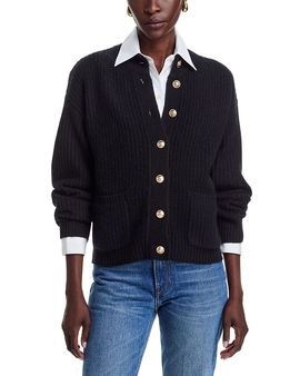 C By Bloomingdale's Cashmere C by Bloomingdale's Cashmere Balloon Sleeve Mockneck Cashmere Cardigan