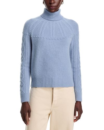 C By Bloomingdale's Cashmere C by Bloomingdale's Cashmere Cable Turtleneck Cashmere Sweater