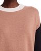 C By Bloomingdale's Cashmere C by Bloomingdale's Cashmere Color Block Drop Shoulder Crewneck Sweater - 4