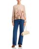 C By Bloomingdale's Cashmere C by Bloomingdale's Cashmere Floral Print Crewneck Cashmere Sweater, Exclusive - 2