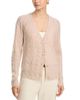 C By Bloomingdale's Cashmere C by Bloomingdale's Cashmere High Low V Neck Allover Pom Cashmere Cardigan - 1