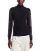 C By Bloomingdale's Cashmere C by Bloomingdale's Cashmere Lace Sleeve Mockneck Cashmere Sweater - 1