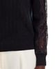 C By Bloomingdale's Cashmere C by Bloomingdale's Cashmere Lace Sleeve Mockneck Cashmere Sweater - 4