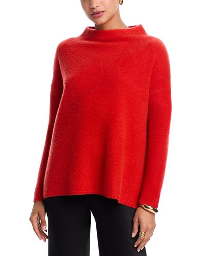 C By Bloomingdale's Cashmere C by Bloomingdale's Cashmere Mock Neck Brushed 100% Cashmere Sweater