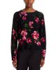C By Bloomingdale's Cashmere C by Bloomingdale's Cashmere Peony Printed Crewneck Sweater - 1