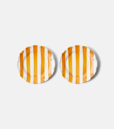 Cabana Cabana Righe set of 2 ceramic dessert plates
